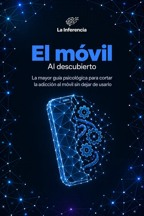 Portada de El móvil, al descubierto: un smartphone con media pantalla abierta